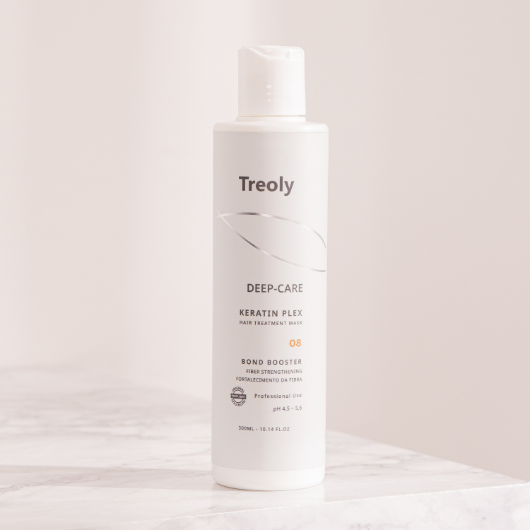 Keratin Plex - Proteção em Química: Reconstrução para Cabelos Coloridos e Descoloridos Treoly