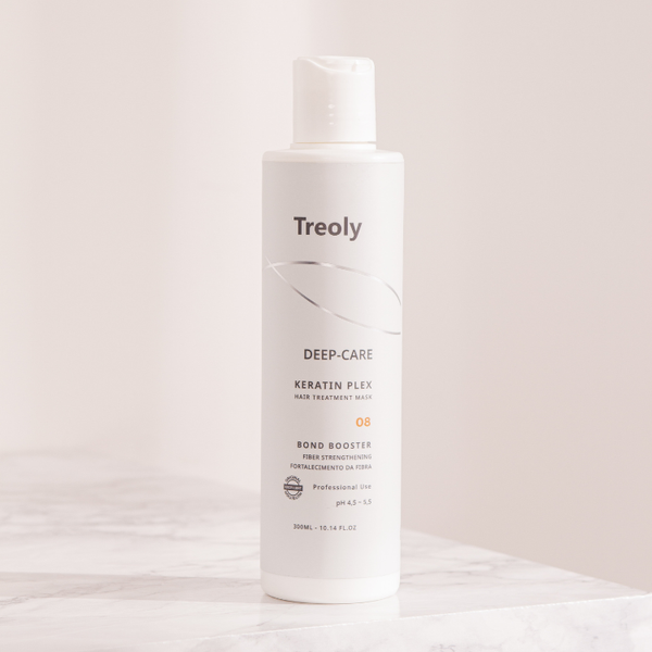 Keratin Plex - Proteção em Química: Reconstrução para Cabelos Coloridos e Descoloridos Treoly